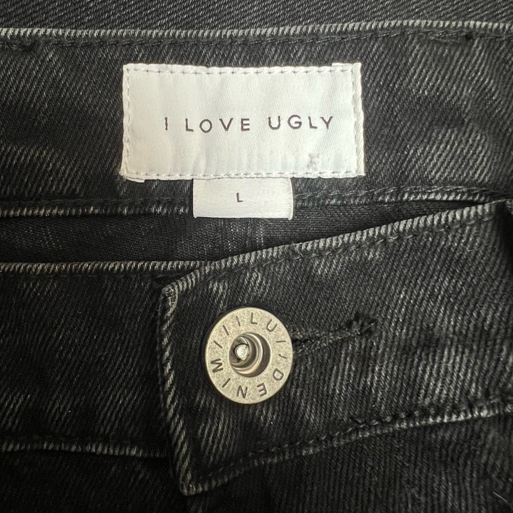 I Love Ugly Hi Stranger 100% Cotton Jean Size L - Picture 6 of 13